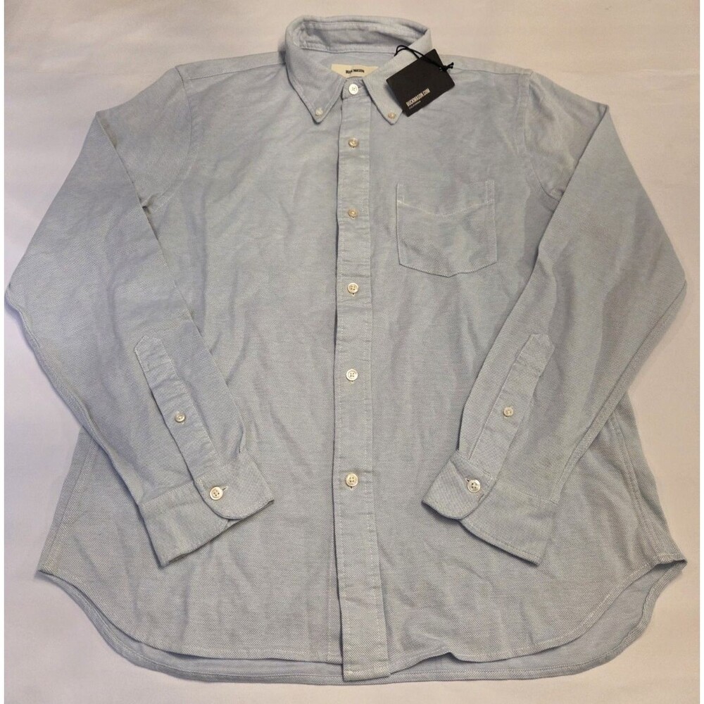 Buck Mason Light Blue Button-Down Casual Shirt